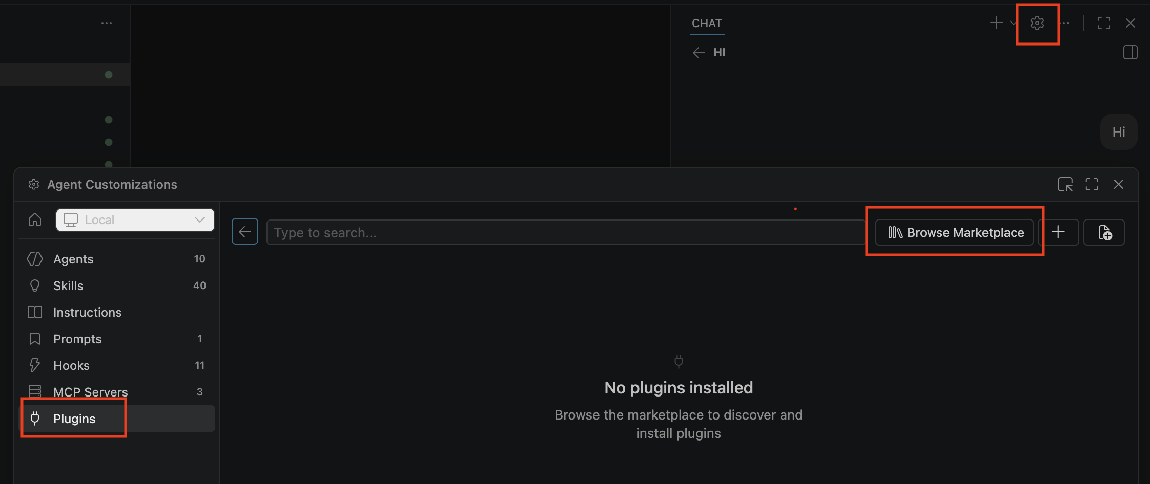Open agent customizations